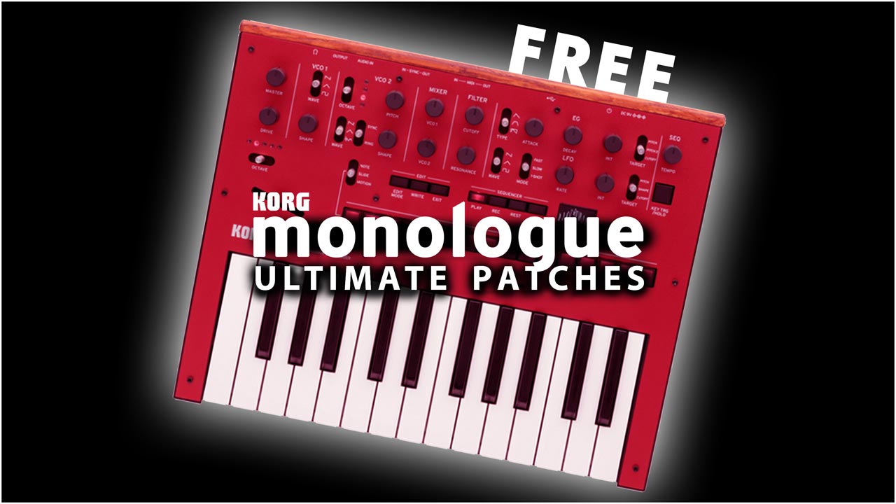 Free Korg Monologue Synth Presets, Synth Patches and Synth Sounds