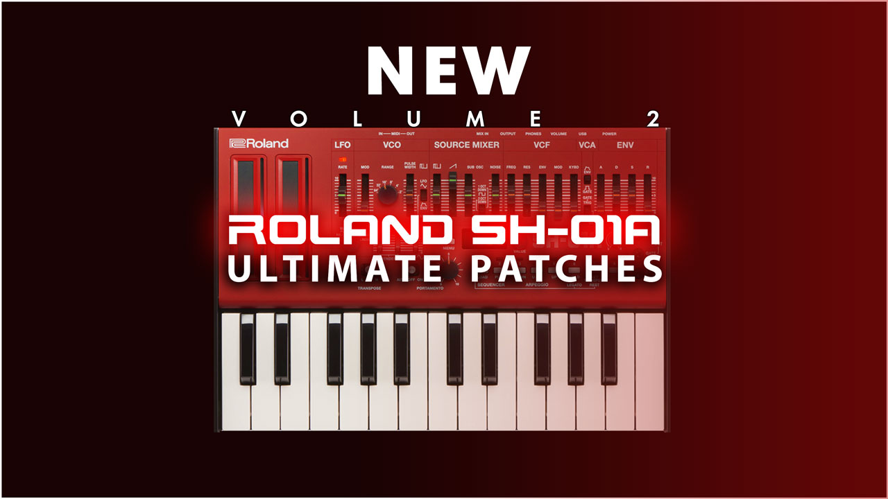 Roland SH-01A Patches / Sounds / Synth Presets - Volumes 4-6